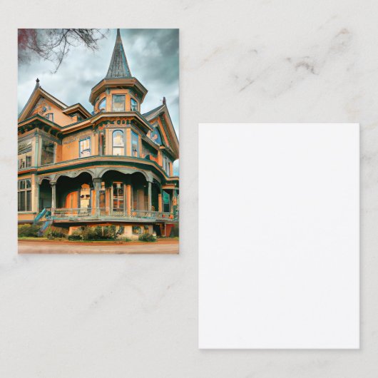 Het Victoriaans tijdperk, dat zich uitstrekte van Visitekaartje (Voorkant / Achterkant)