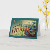 Het Victoriaans Wenskaart van Vaderdag Kaart (Gele Bloem)