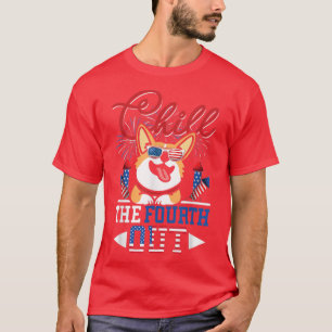 Het vierde Corgi-Hondenliefhebber is de vierde van T-shirt