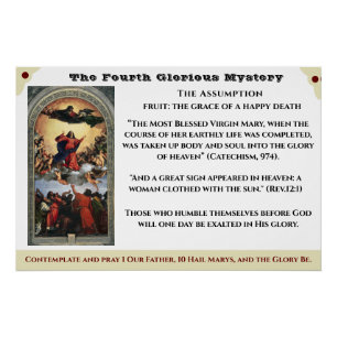 Het vierde Glorious Mystery Poster Perfect Poster