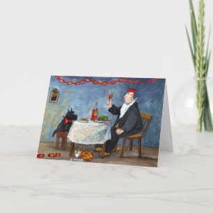 Het vieren Kerstmis Feestdagen Kaart