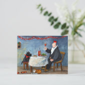 Het vieren Kerstmis Feestdagenkaart (Staand voorkant)