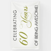 Het vieren van 60 jaar Geweldige banner (Verticaal)