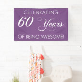 Het vieren van 60 jaar Geweldige banner zijn (Insitu)
