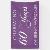 Het vieren van 60 jaar Geweldige banner zijn (Verticaal)
