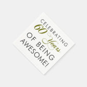 Het vieren van 60 jaar Geweldige zijn Servetten (Hoek)