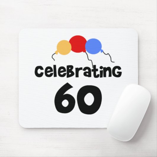 Het vieren van 60 muismat (Met muis)