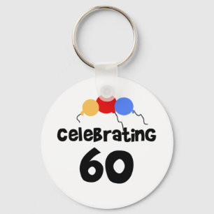 Het vieren van 60 sleutelhanger