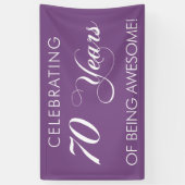 Het vieren van 70 jaar Geweldige banner (Verticaal)