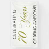 Het vieren van 70 jaar Geweldige banner (Verticaal)