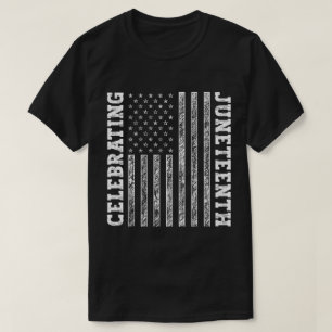 Het vieren van de 19e Amerikaanse Vlag Cool T-shirt