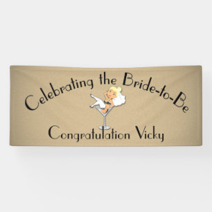 Het vieren van de Bride om Shower te zijn/partij B Spandoek