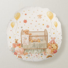 Het vieren van de nieuwe baby rond kussen