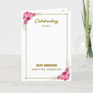 Het vieren van het leven van gevouwen aankondiging