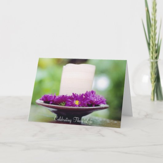 Het vieren van Hun Leven Kaart (Voorkant)