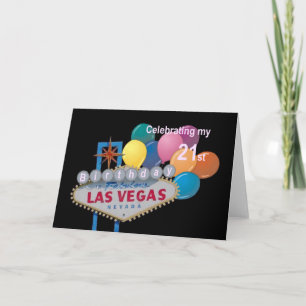 Het vieren van mijn 21ste verjaardag in Las Vegas Kaart