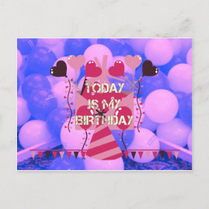 Het vieren van mijn vreugdevolle verjaardag Zegeni Briefkaart