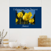 Het vieren van onze kostbare zursen posters Tulpen (Keuken)