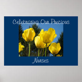 Het vieren van onze kostbare zursen posters Tulpen