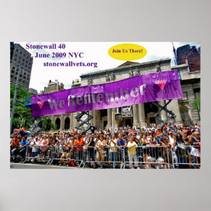 Het vieren van Stonewall bij de Belangrijkste Bibl Poster