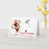 Het vieren van uw ontzagwekkende (Verjaardag Kaart (Gele Bloem)