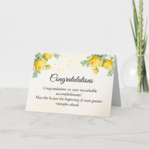 Het Vieren van Uw Opmerkelijke Prestaties Kaart