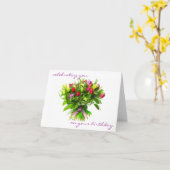 Het vieren van Uw Verjaardag en u Kaart (Gele Bloem)