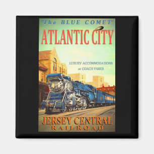 Het vierkant van de blauwe komeet Magnet Magneet