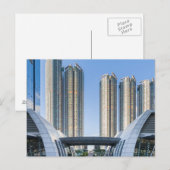 Het Vierkant van de Unie van de Post van Kowloon, Briefkaart (Voorkant / Achterkant)