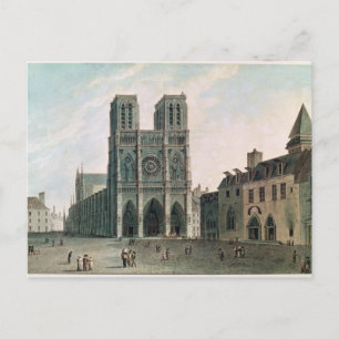 Het vierkant voor Notre-Dame Briefkaart