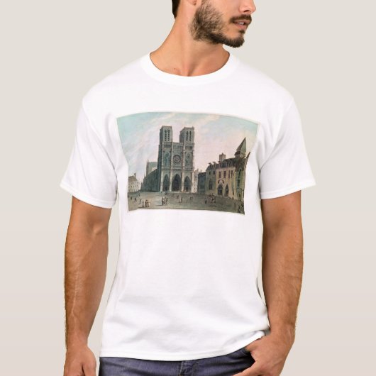 Het vierkant voor Notre-Dame T-shirt (Voorkant)