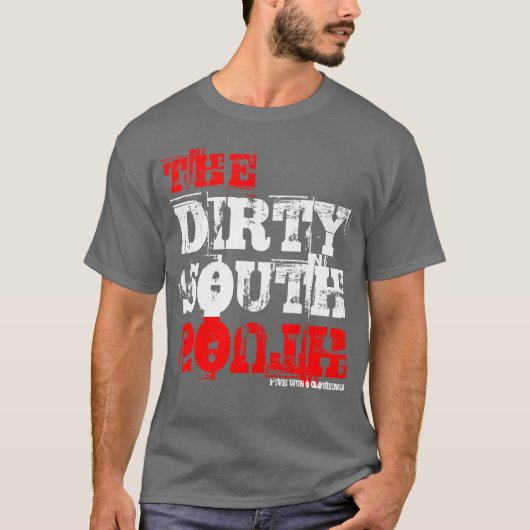 Het vieze Zuid - Super Dirty White T-shirt (Voorkant)