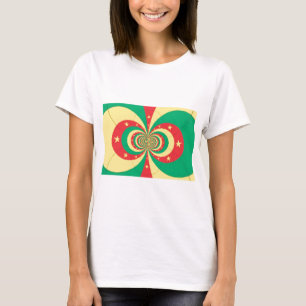 Het vijfpuntige sterontwerp van de République du C T-shirt
