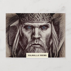 Het Viking Symbolisme van Valhalla - op een Briefk Briefkaart