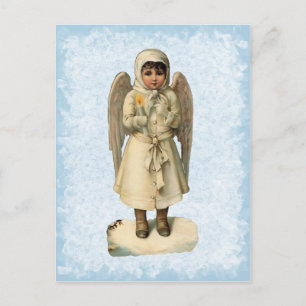Het vintage Briefkaart van de Engel van Kerstmis