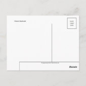 Het vintage Briefkaart van de Foto (Achterkant)