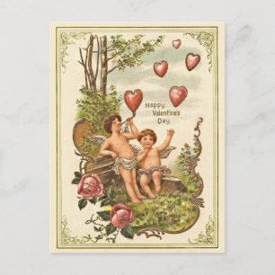 Het vintage Briefkaart van de Valentijnsdag