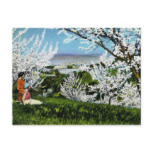 Het vintage Briefkaart van de Vallei van Santa