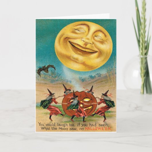 Het vintage Briefkaart van Halloween (Voorkant)