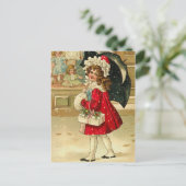 Het vintage Briefkaart van Kerstmis (Staand voorkant)