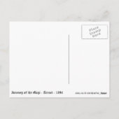 Het vintage Briefkaart van Kerstmis (Achterkant)