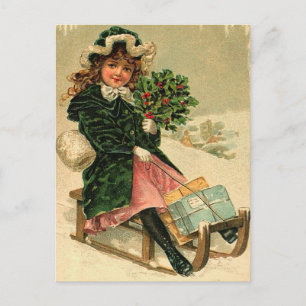 Het vintage Briefkaart van Kerstmis