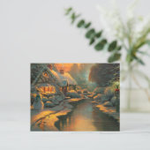 Het vintage briefkaart van Kerstmis (Staand voorkant)