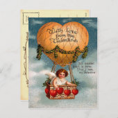 Het vintage Briefkaart van Valentijn (Voorkant / Achterkant)