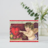 Het vintage Briefkaart van Valentijn (Staand voorkant)
