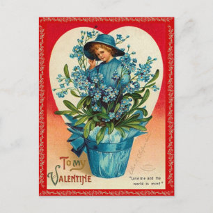 Het vintage Briefkaart van Valentijn