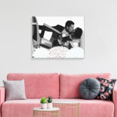 Het vintage Canvas van de Sjabloon van de Foto van (Insitu (Woonkamer))