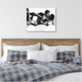 Het vintage Canvas van de Sjabloon van de Foto van (Insitu (Slaapkamer))