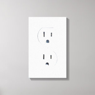 Het "vintage Elektrische" Art. van de Muur van de Canvas Afdruk