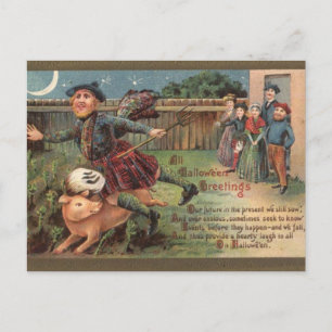 Het Vintage Halloween Briefkaart van KRW